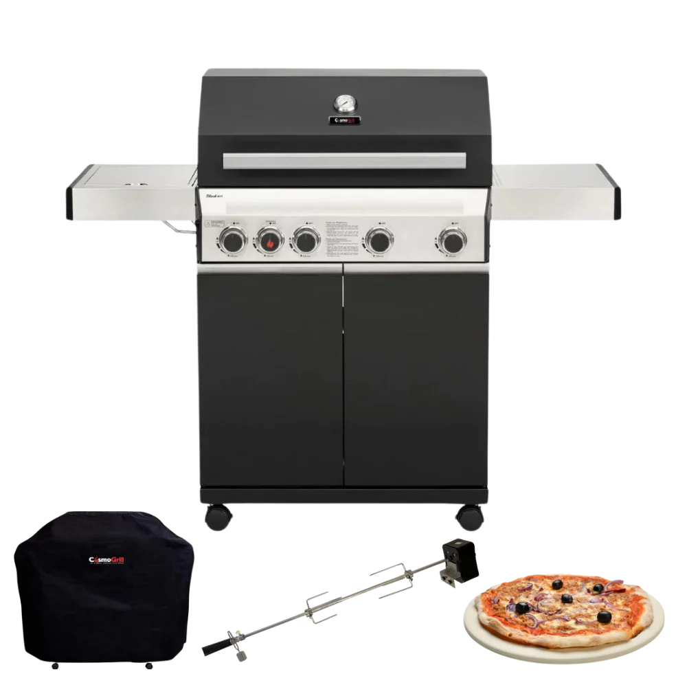 Premium Black 4+1 Gas Barbecue (Exclusive Bundle)