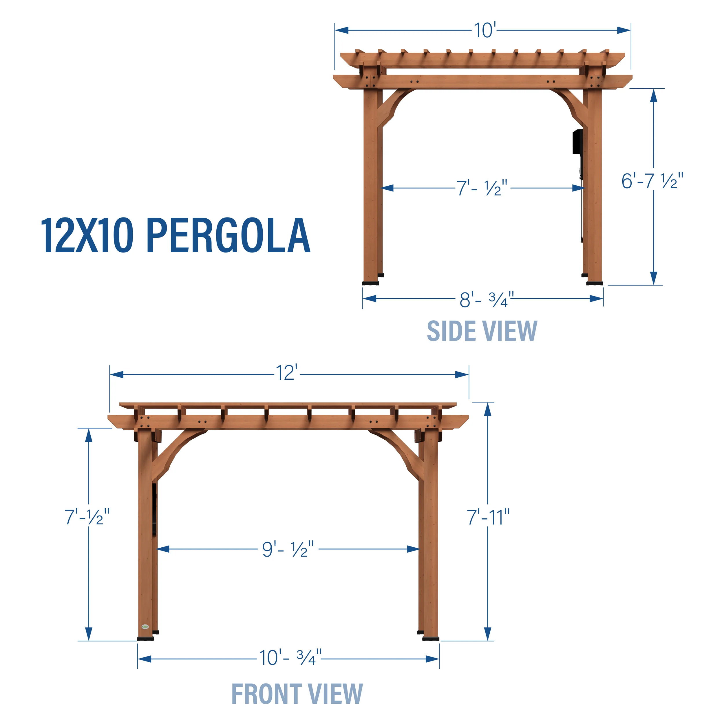 12x10 Beaumont Pergola