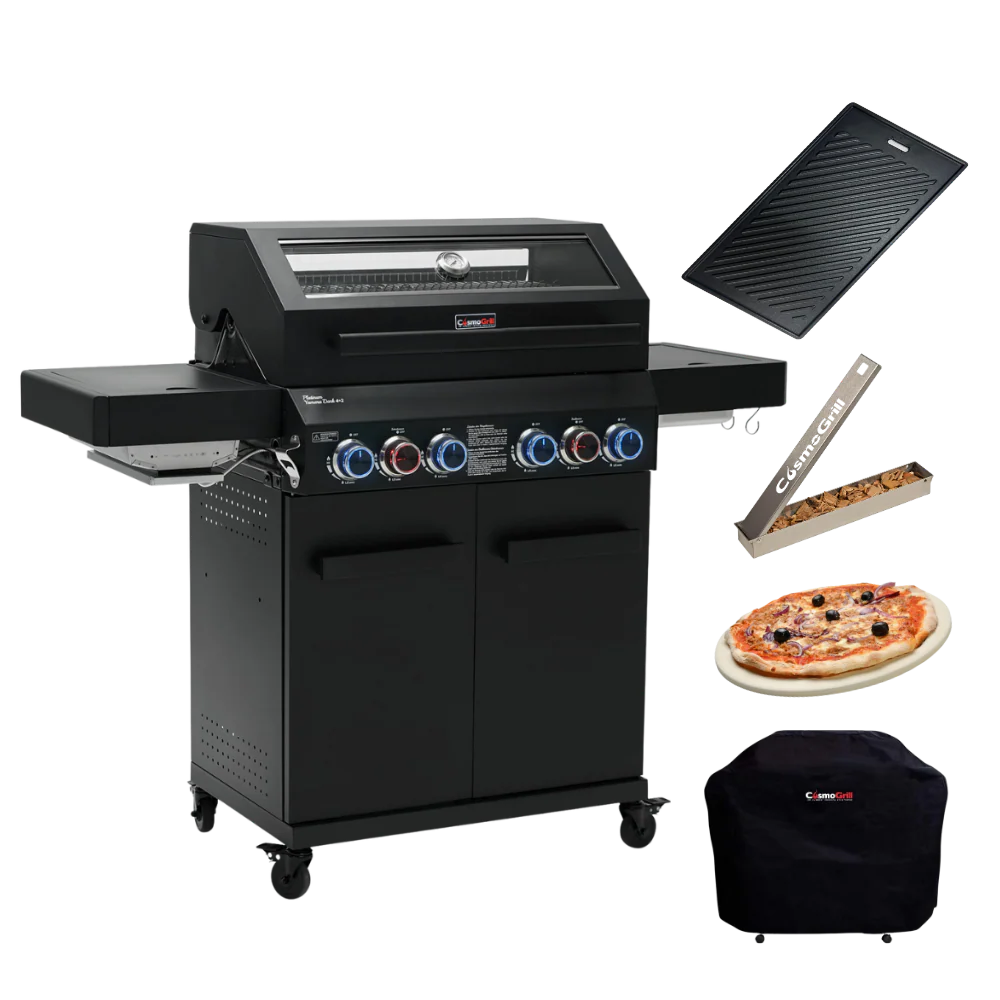 Platinum Yamara Dark 4+2 Gas Barbecue (Advanced Bundle)