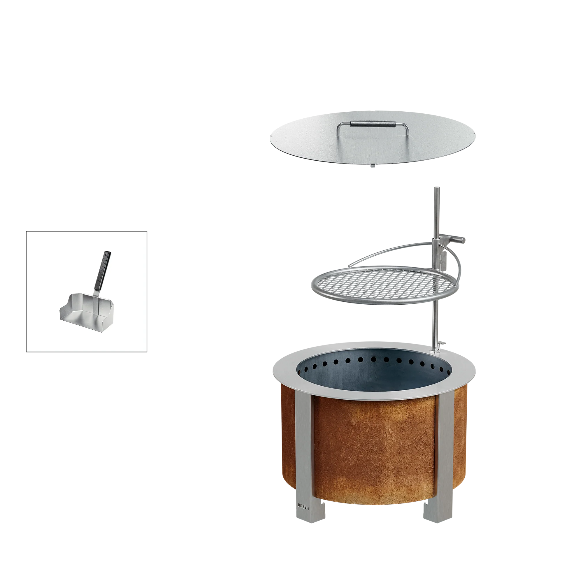 Smokeless Fire Pit Grilling Bundle