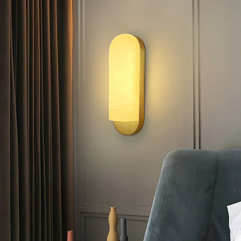 Alabaster Long Strip Wall Lamp