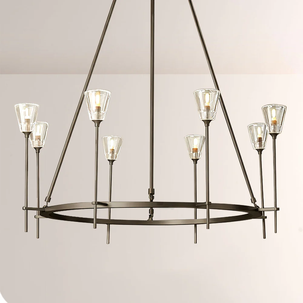 Torsio Verre Round Chandelier 46