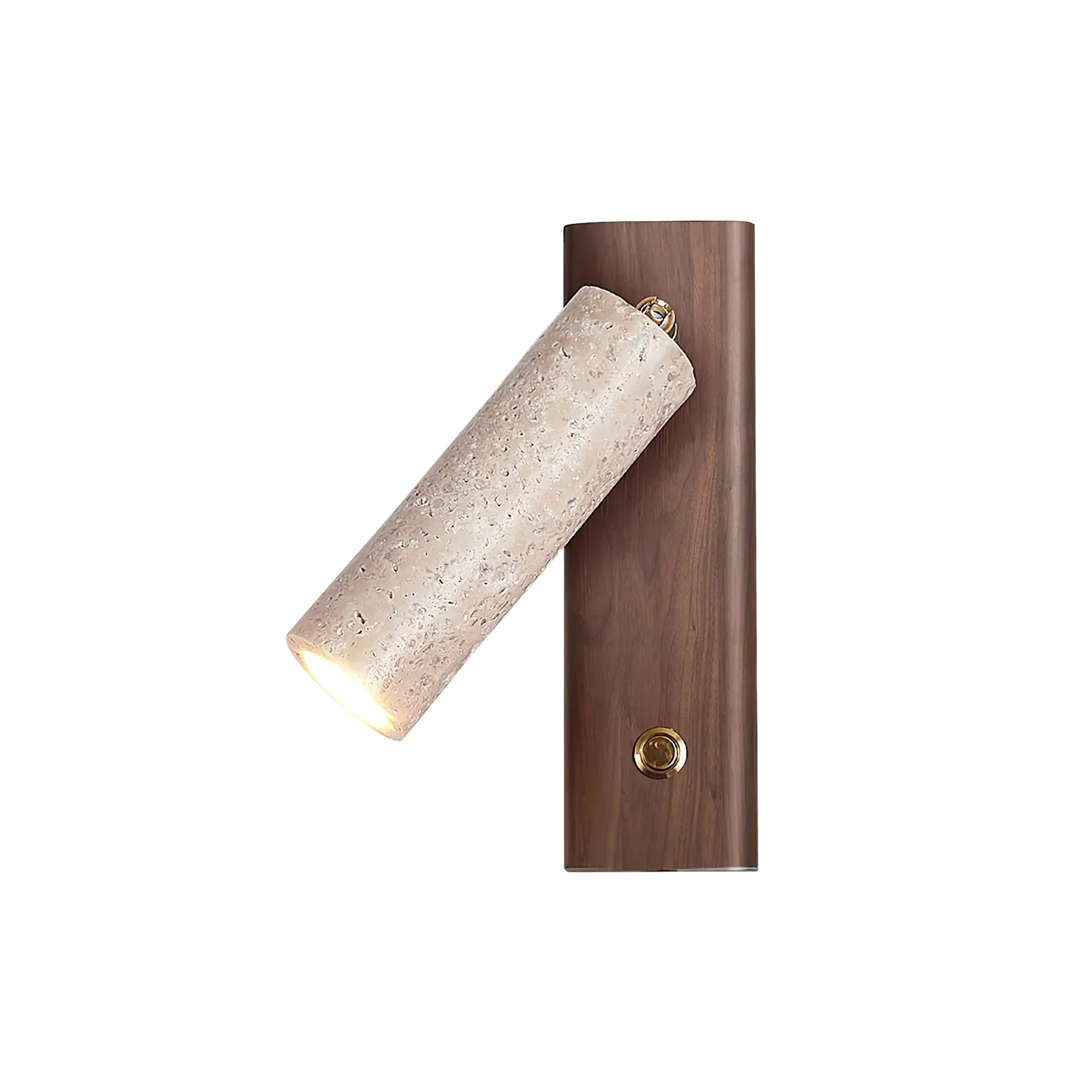 Rotating Travertine Lustra Torch Wall Lamp