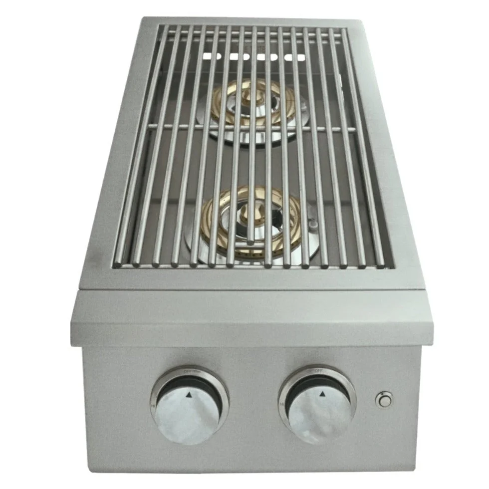 RCS Premier Double Side Burner W/ LED Lights RJCSSBL