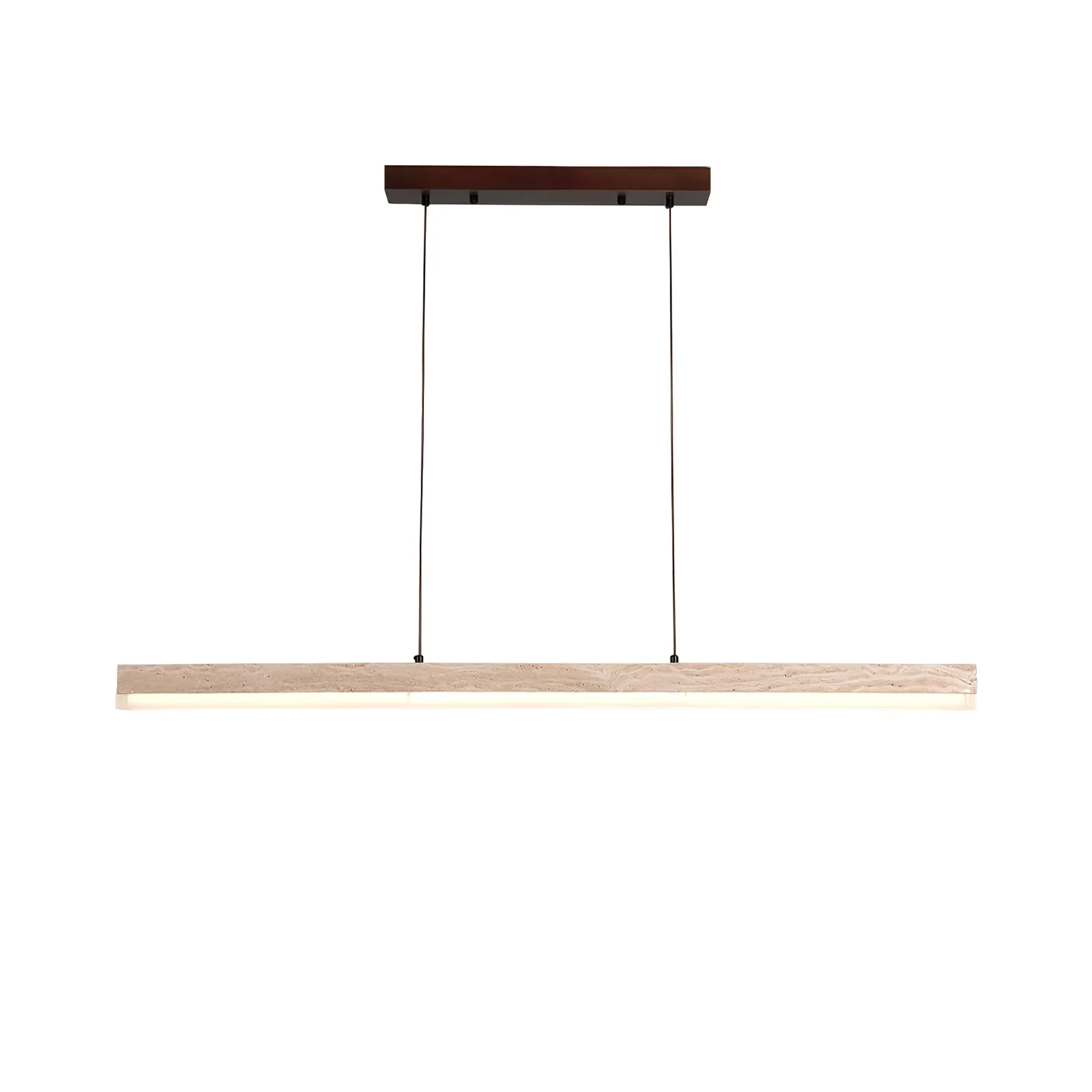 Linear Ecliptic Beam Travertine Pendant Lamp
