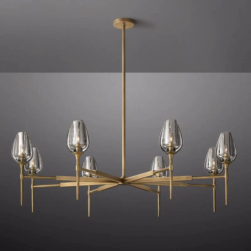 Lewis Tulip Round Living Room Chandelier 54