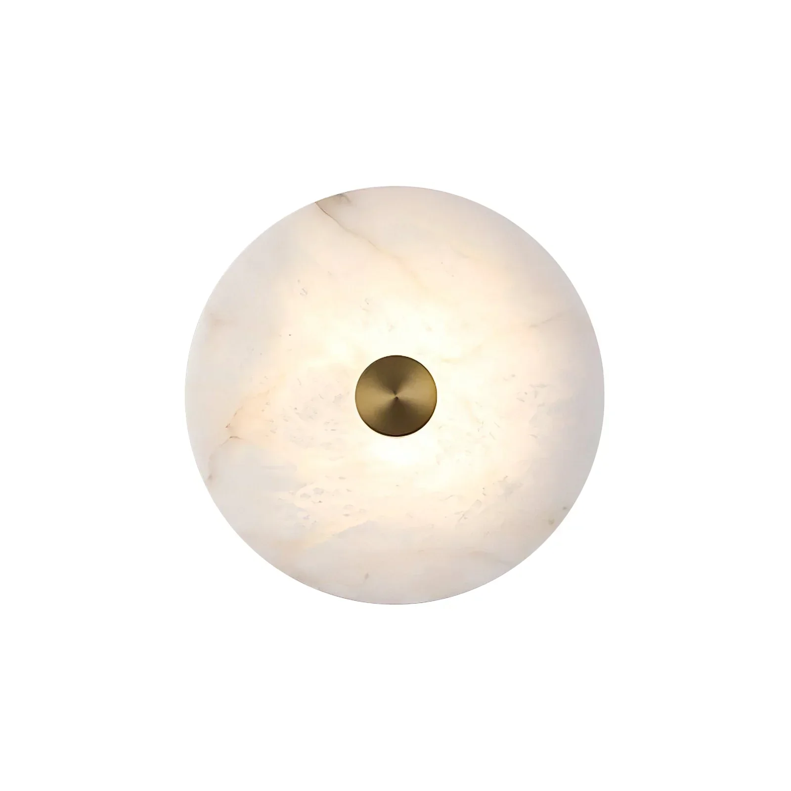 Disc Shaped Alabaster Wall Light