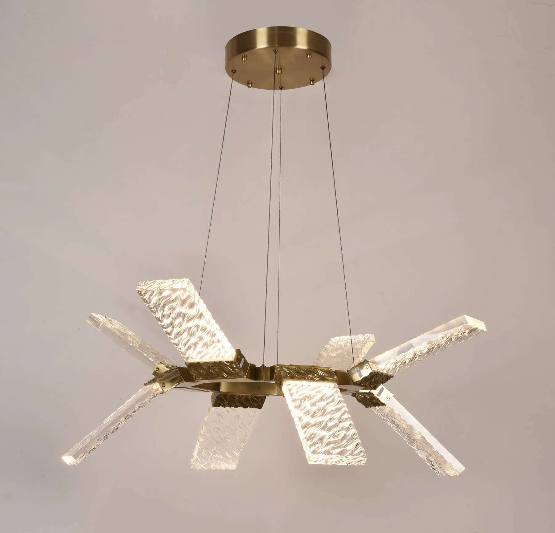 Arlen LED Round Ring Wave Chandelier