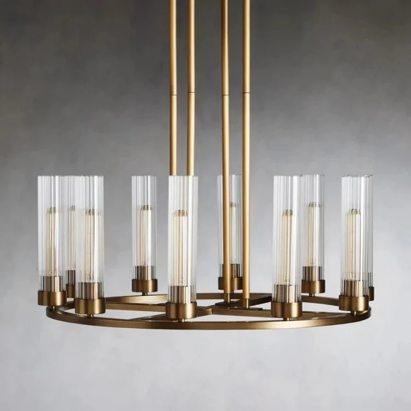 Saxon Round Glass Chandelier