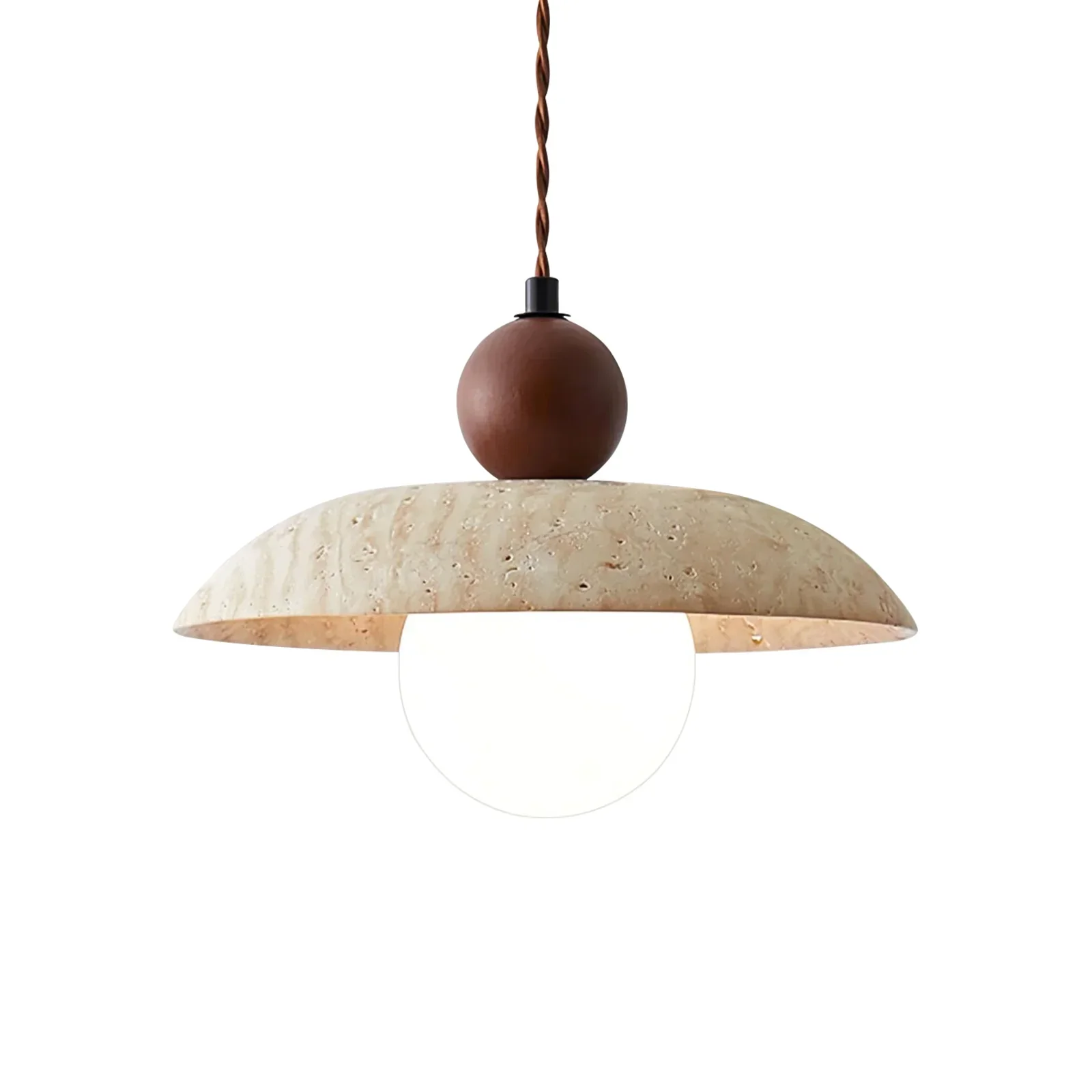 Travertine Soluna Pendant Light