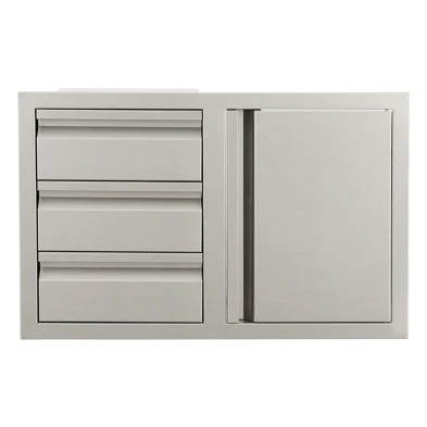 RCS Valiant Triple Drawer & Door Combo - Soft Close -Left/Right Swing VDC2SC(L/R)