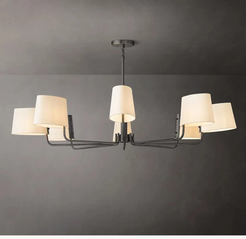 Marina Round Fabric Chandelier 60