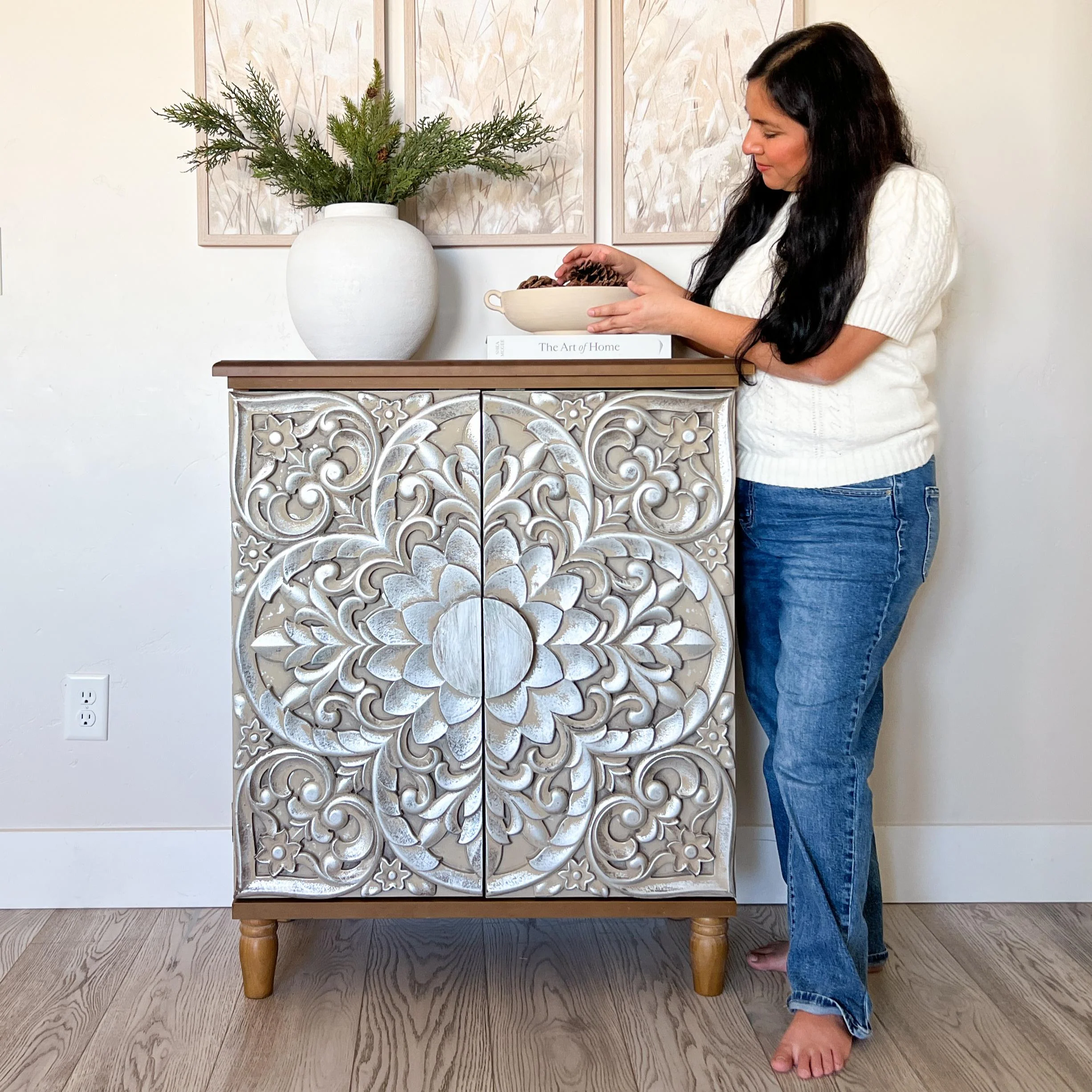 Vintage & Luxury Accent Storage Cabinet-MFSTUDIO