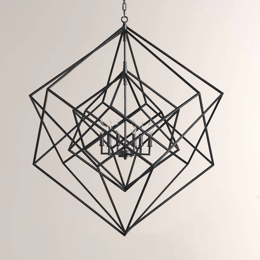 Geosu Metal Six-Light Chandelier