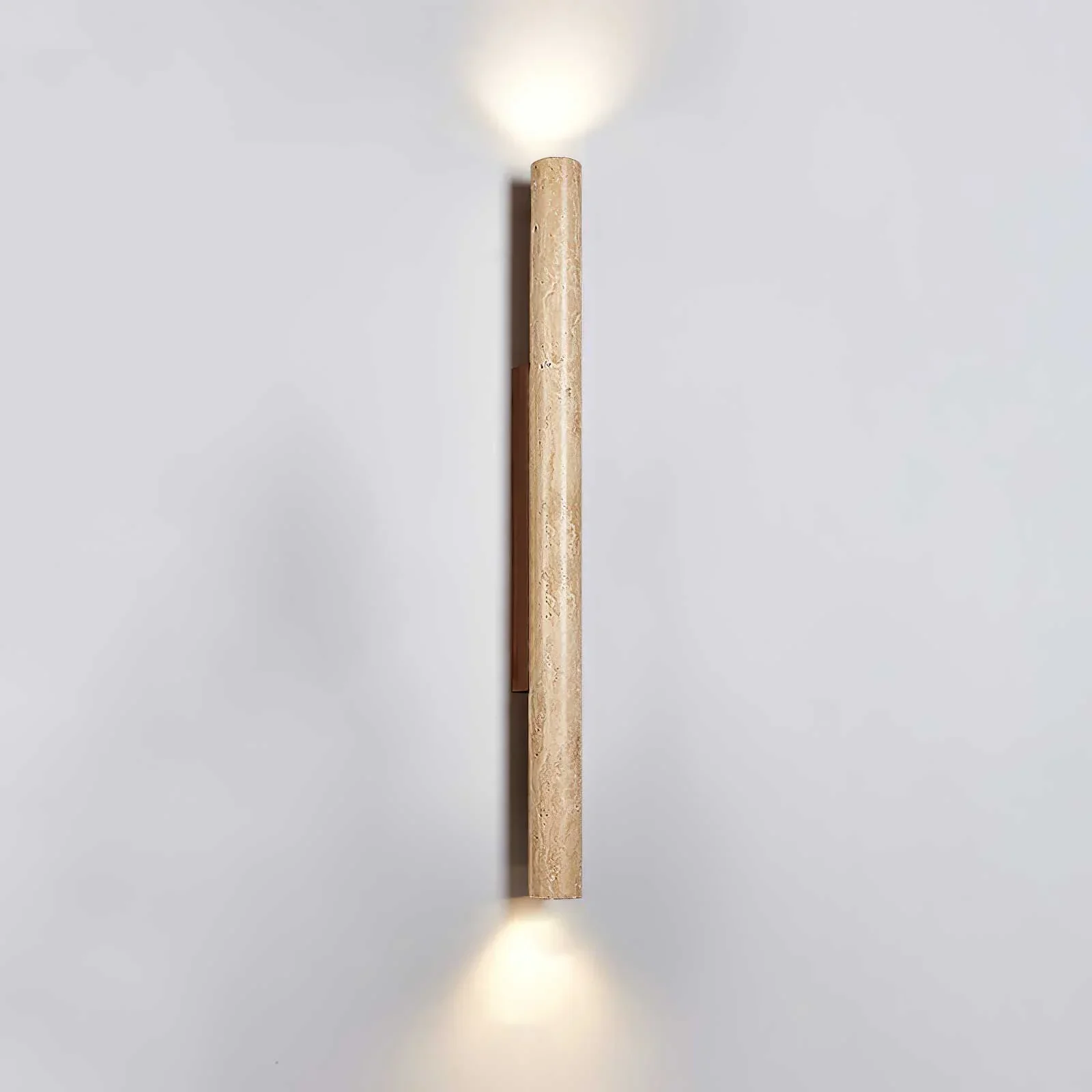 Column Travertine Wall Light
