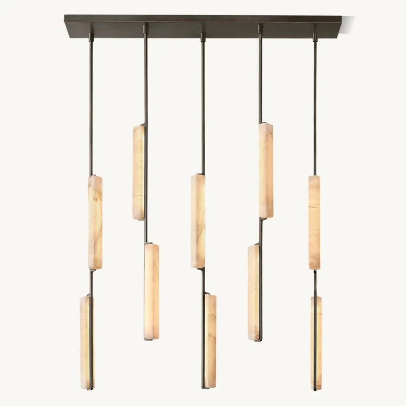 Audiobon Alabaster Linear Chandelier 54
