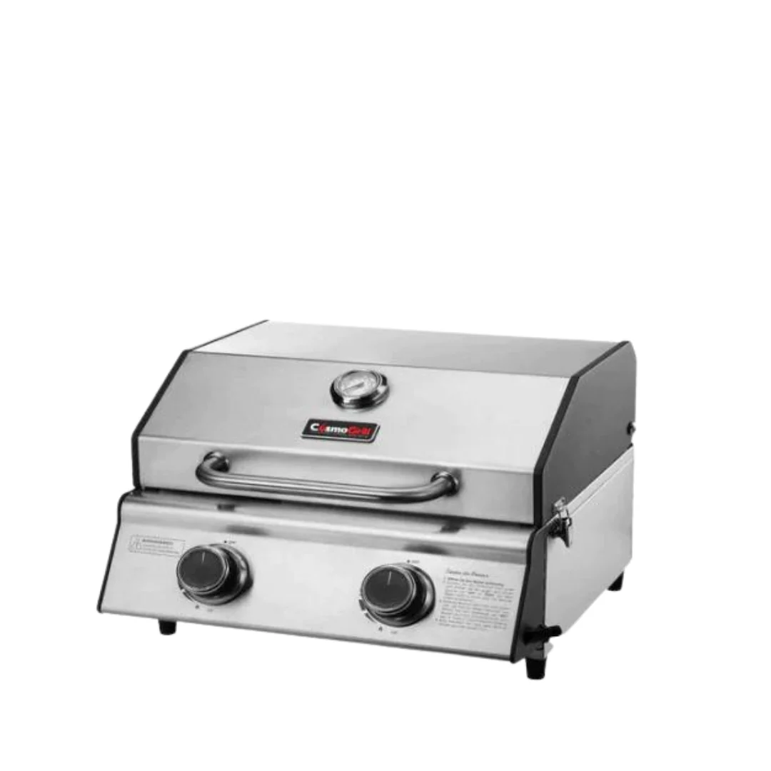 Compact Stainless Steel 2 Burner Gas Barbecue