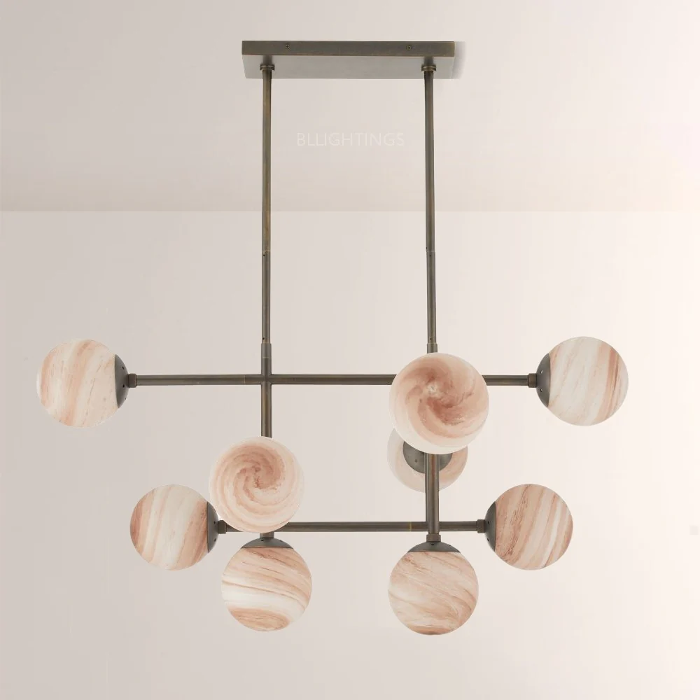 Harris Linear Glass Chandelier