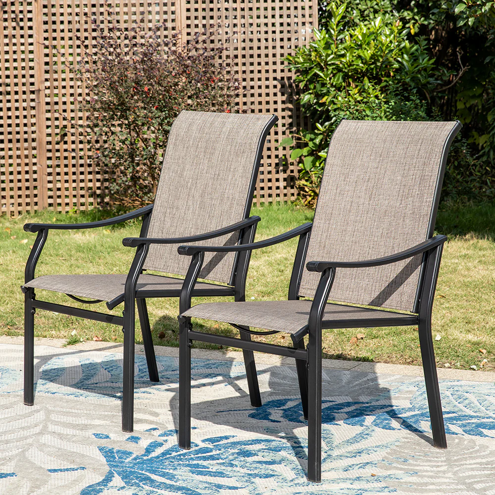 Sophia & William Fixed & Swivel Ergo Sling Patio Chairs