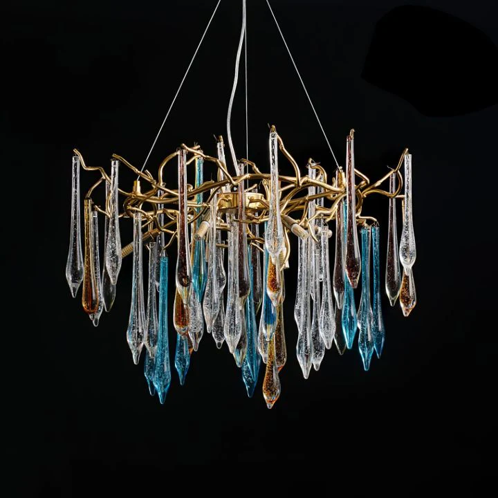 Branch Teardrop Crystal Chandelier