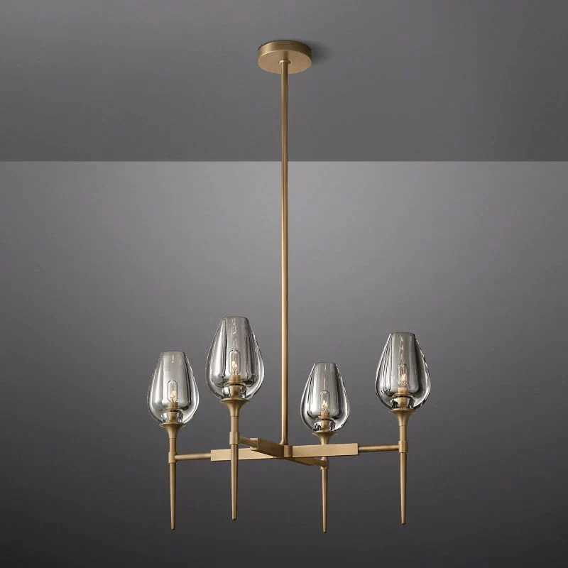 Lewis Tulip Round Dining Room Chandelier 27