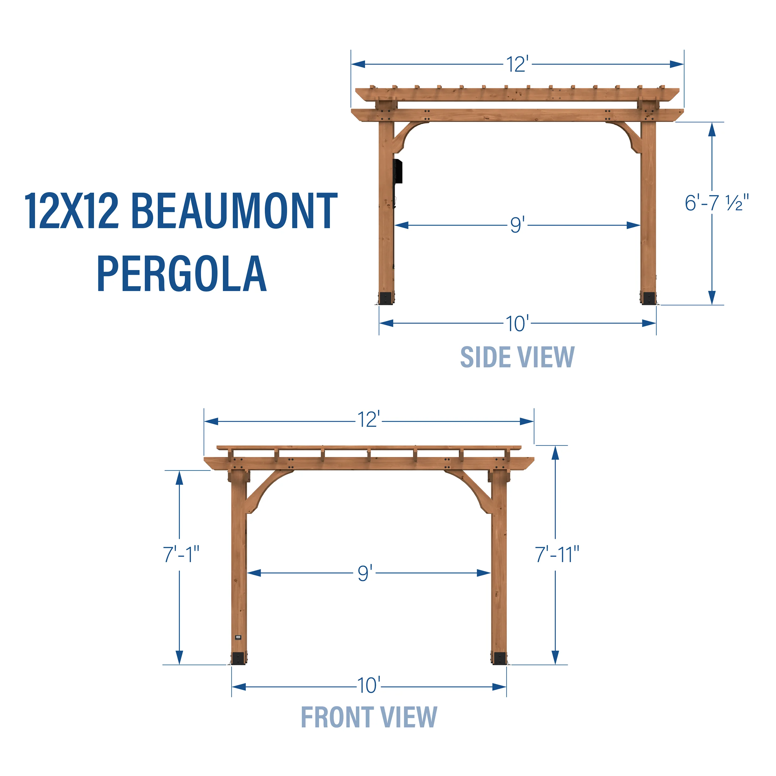 12x12 Beaumont Pergola