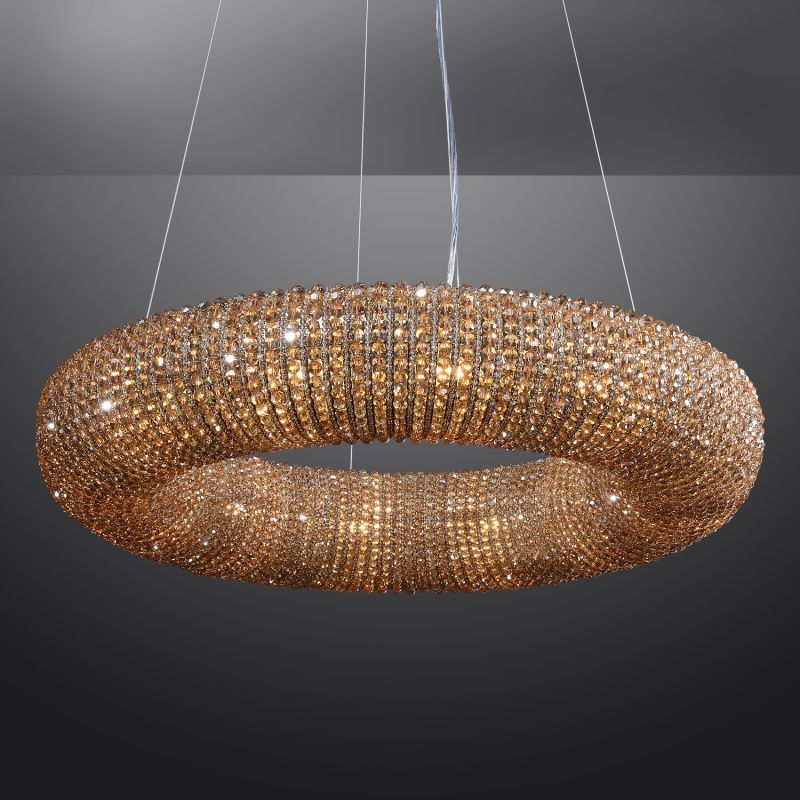Alison Crystal Round LED Chandelier 24