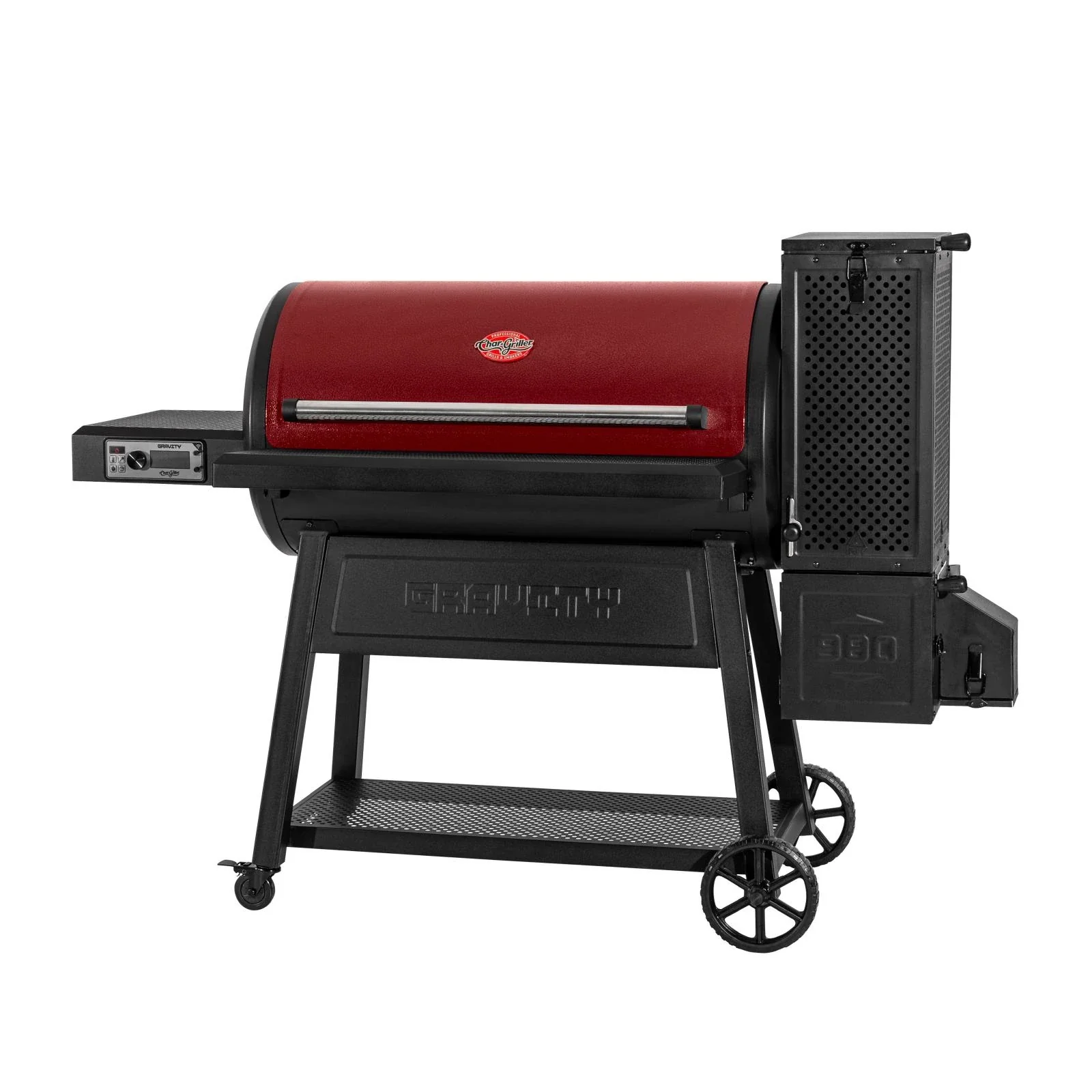 Gravity Fed 980 Charcoal Grill in Red