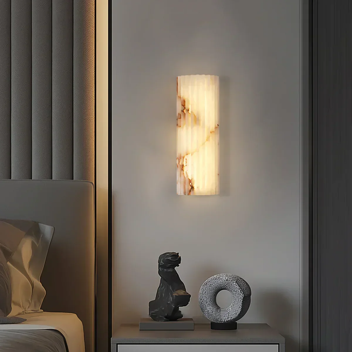 Alabaster Alvia Wall Light