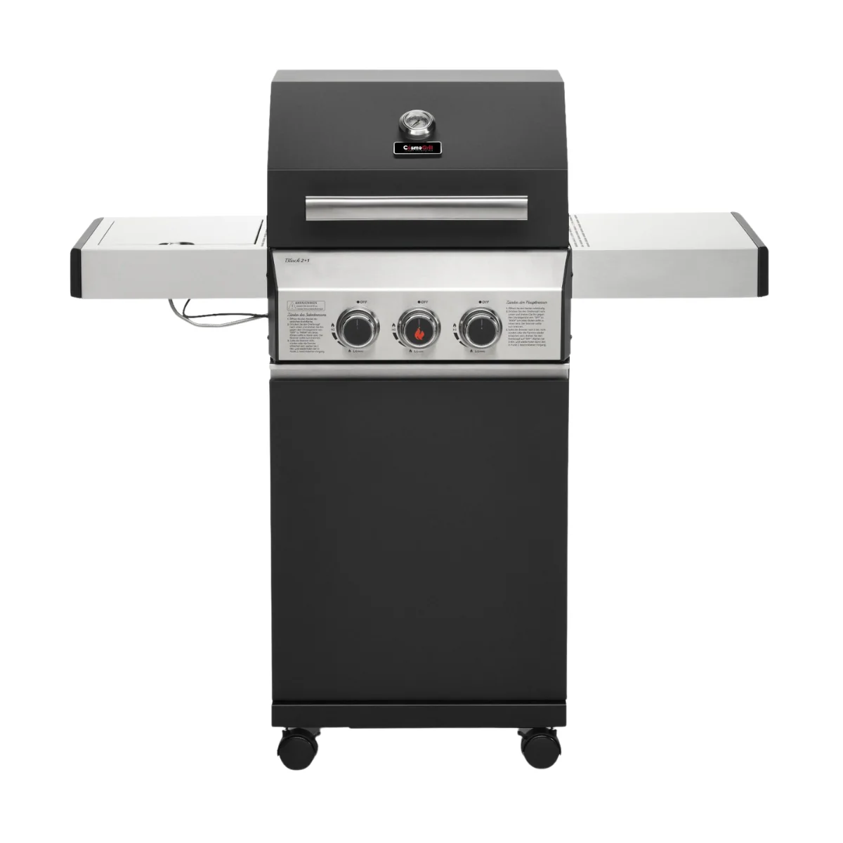 Premium Black 2+1 Gas Barbecue