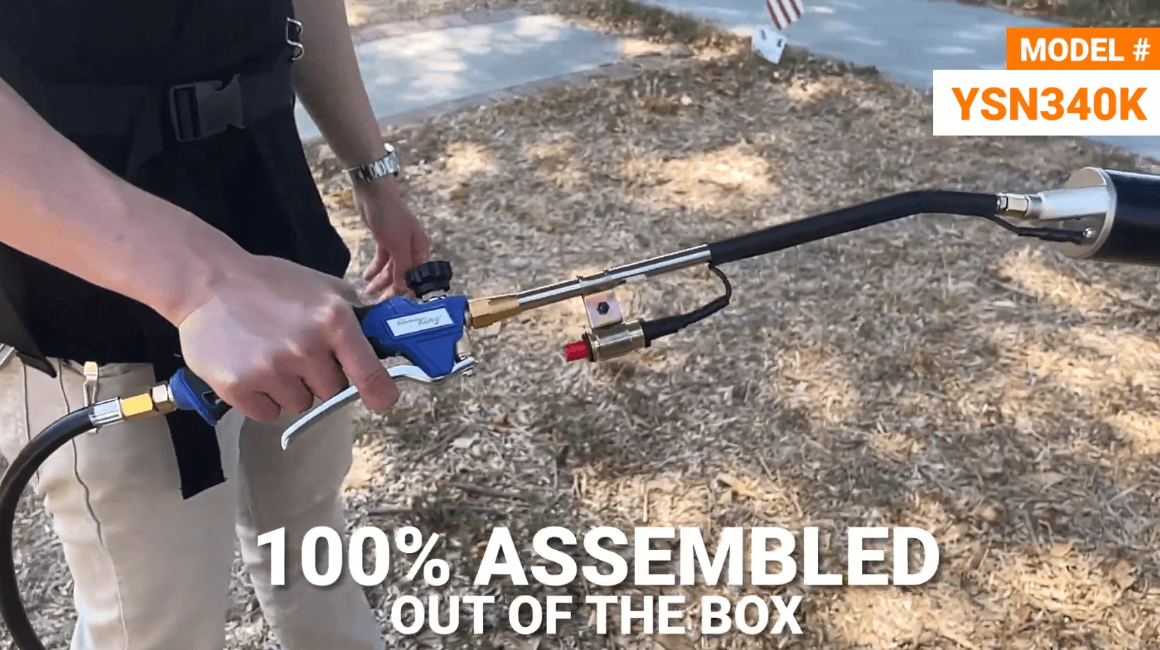 Flame King Bundle 5lb Propane Tank + 340,000 BTU Weed Burner Torch + Propane Backpack