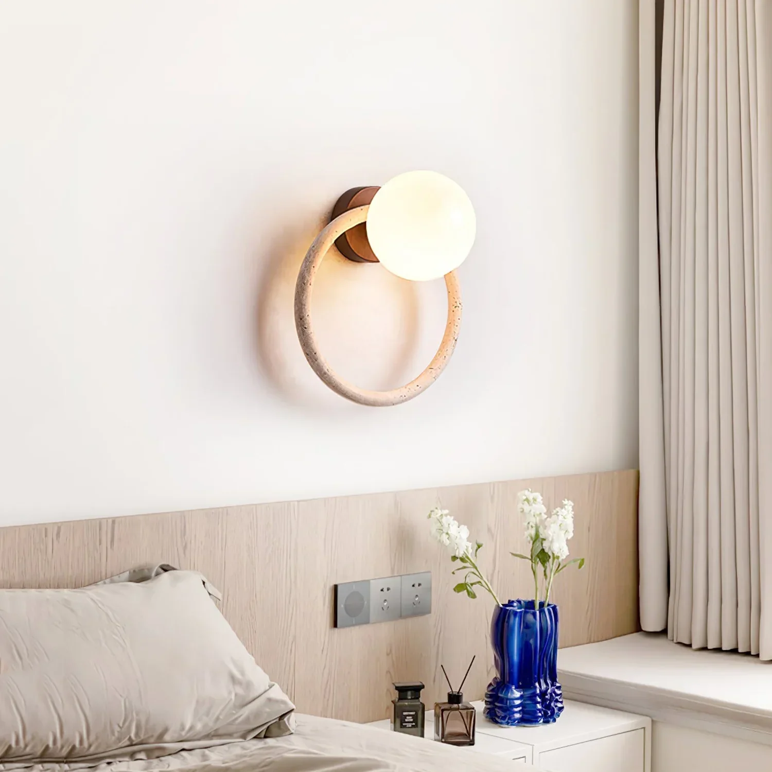 Ring Orria Travertine Wall Light