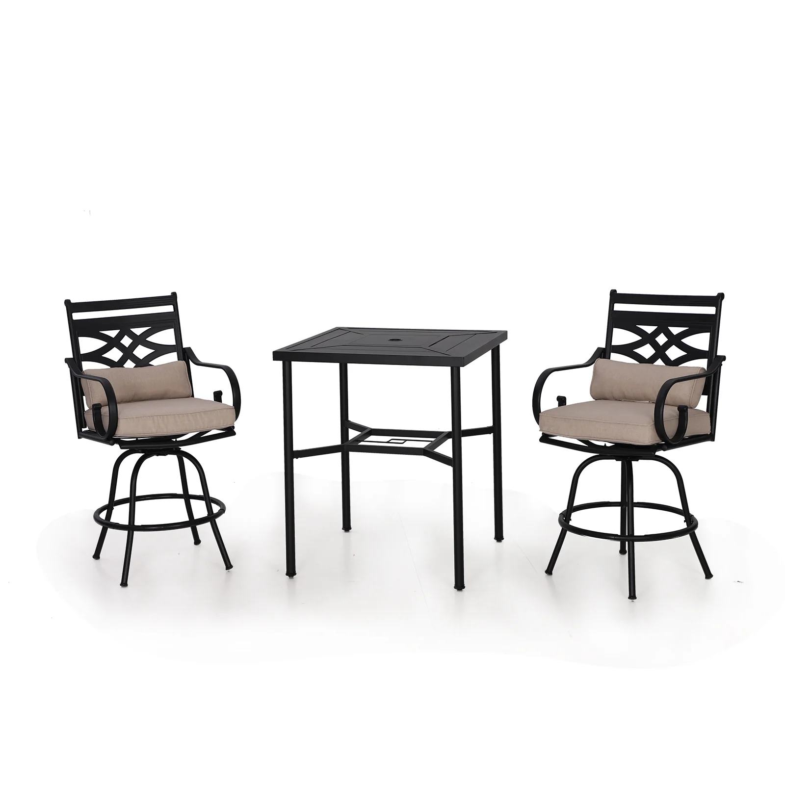 PHI VILLA Patio Bar Stool Set 46