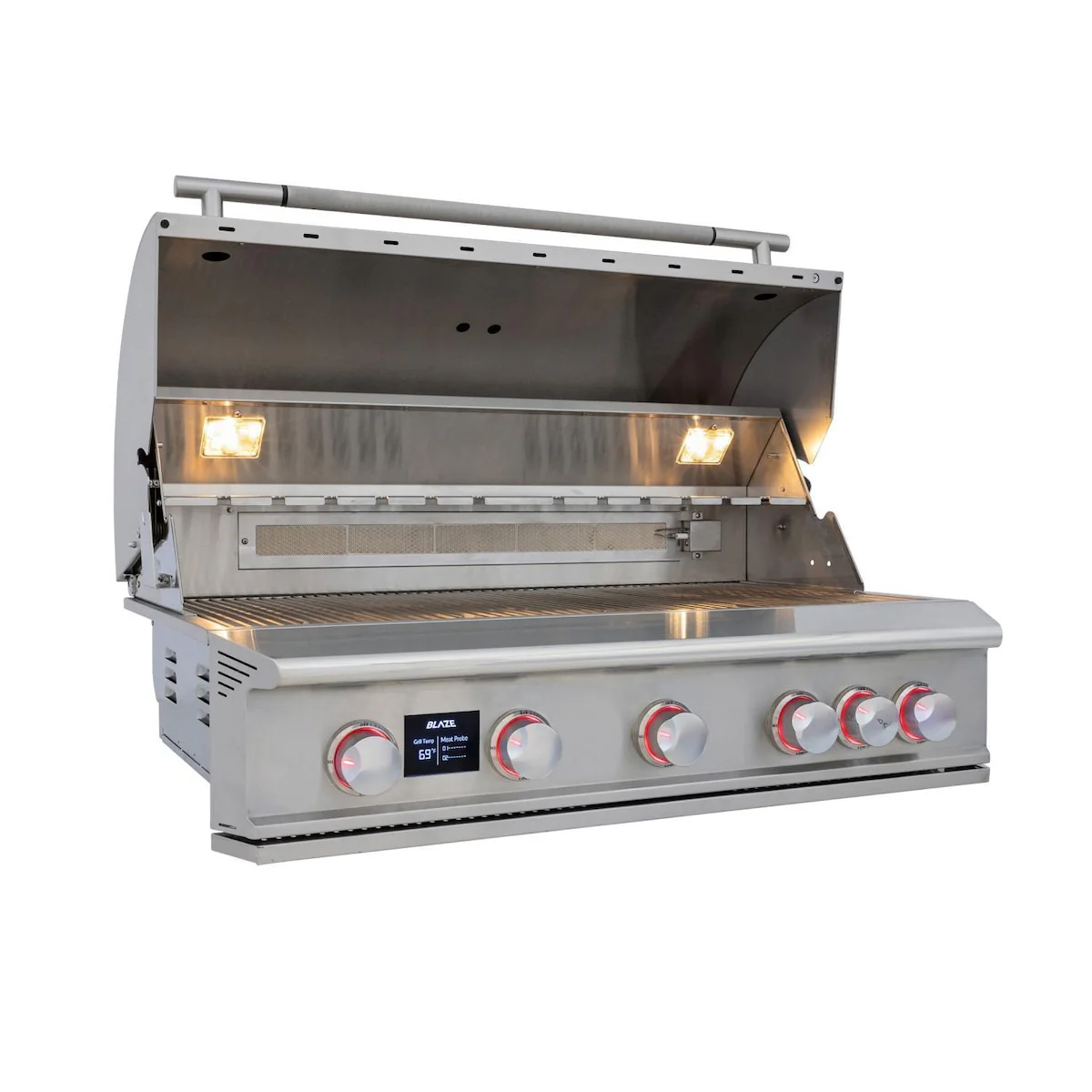 Blaze LTE PRO 40-Inch 5-Burner Built-in Gas Grill w/ Digital Temperature Screen & Rear Infrared Burner - BLZ-5LTEPRO-(NG/LP)
