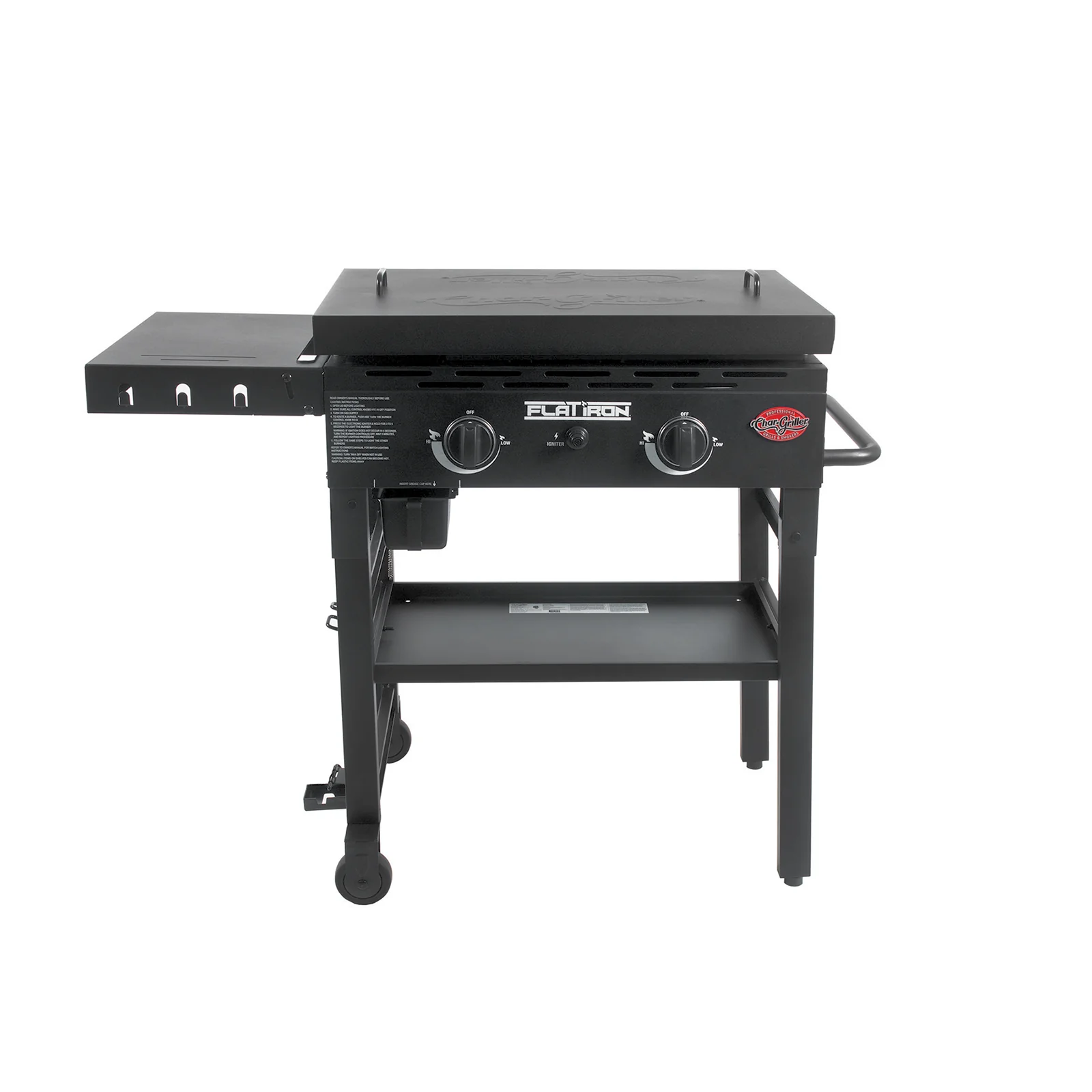 2-Burner Flat Iron? Gas Griddle, Covers, and Starter Kit Bundle