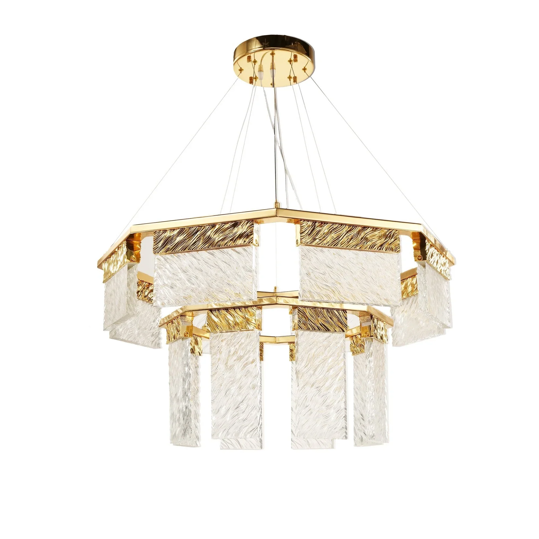 Arlen 2-Tier Round Down-Light Chandelier