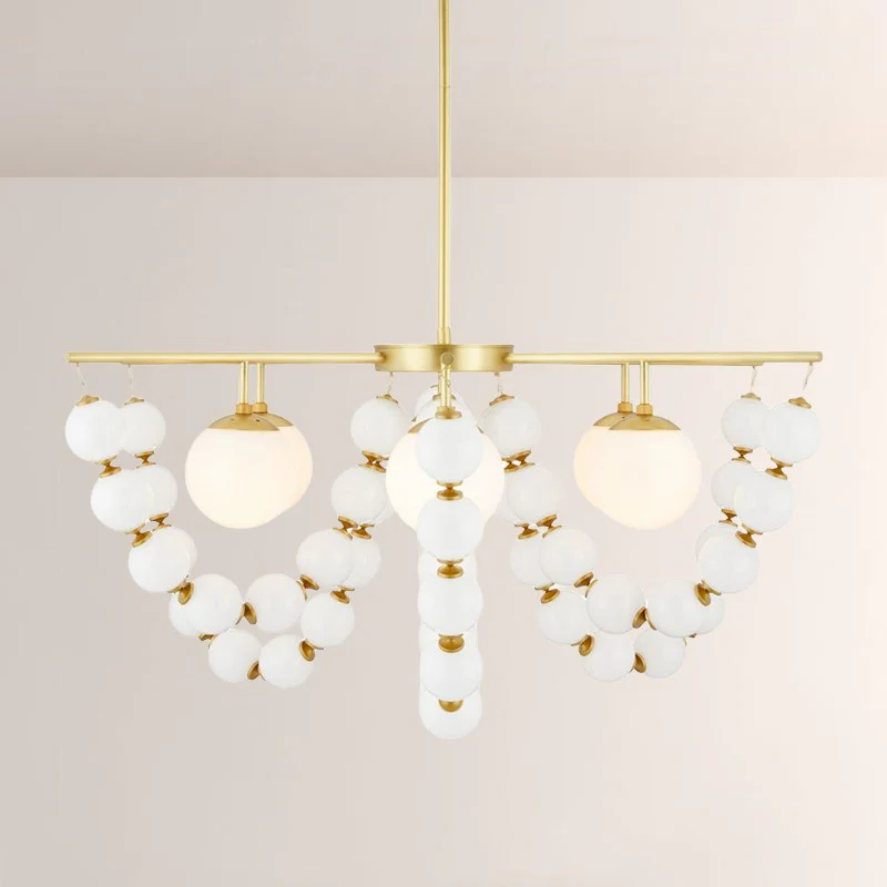 Genvan Glass Round Chandelier 42