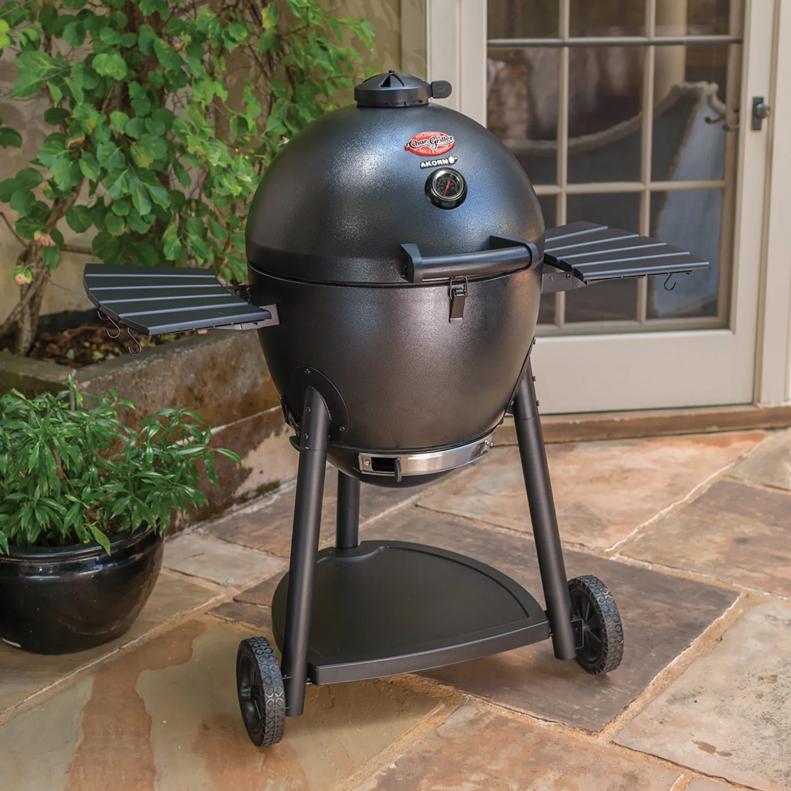 AKORN? Kamado Charcoal Grill, Graphite