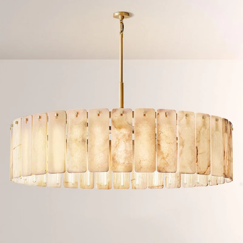 Calama Alabaster Round Chandelier 60