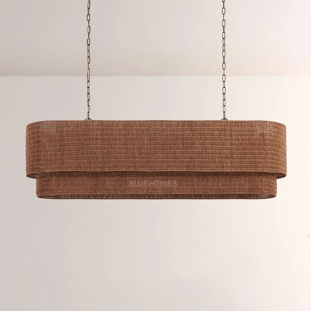 Pallue Rattan Beam Chandelier