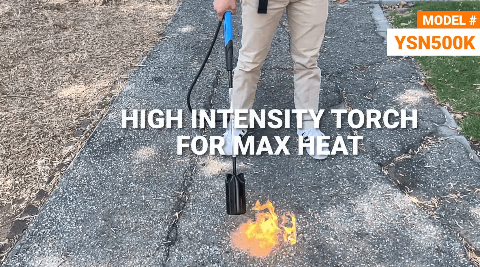 Flame King Bundle 10lb Propane Tank + 500,000 BTU Weed Burner Torch + Propane Backpack