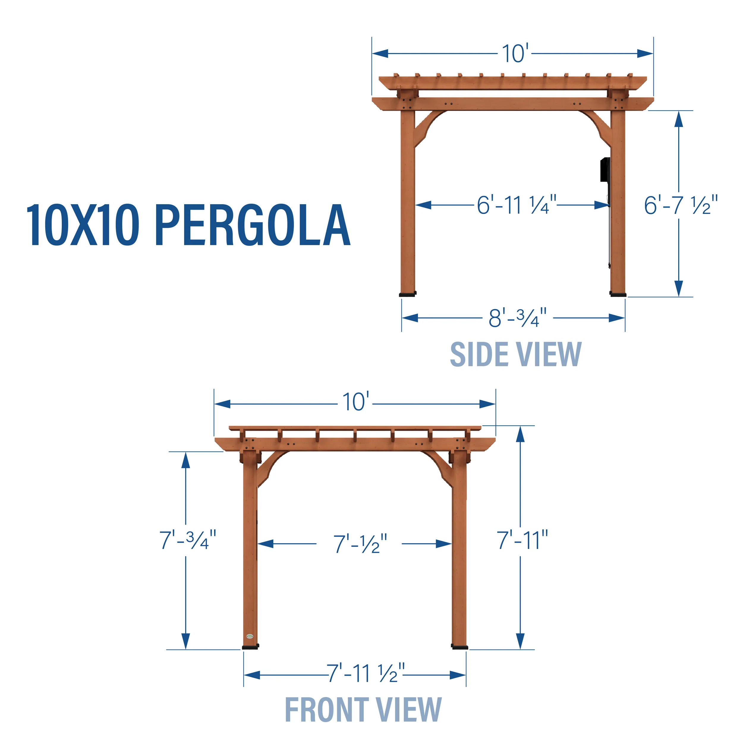 10x10 Beaumont Pergola