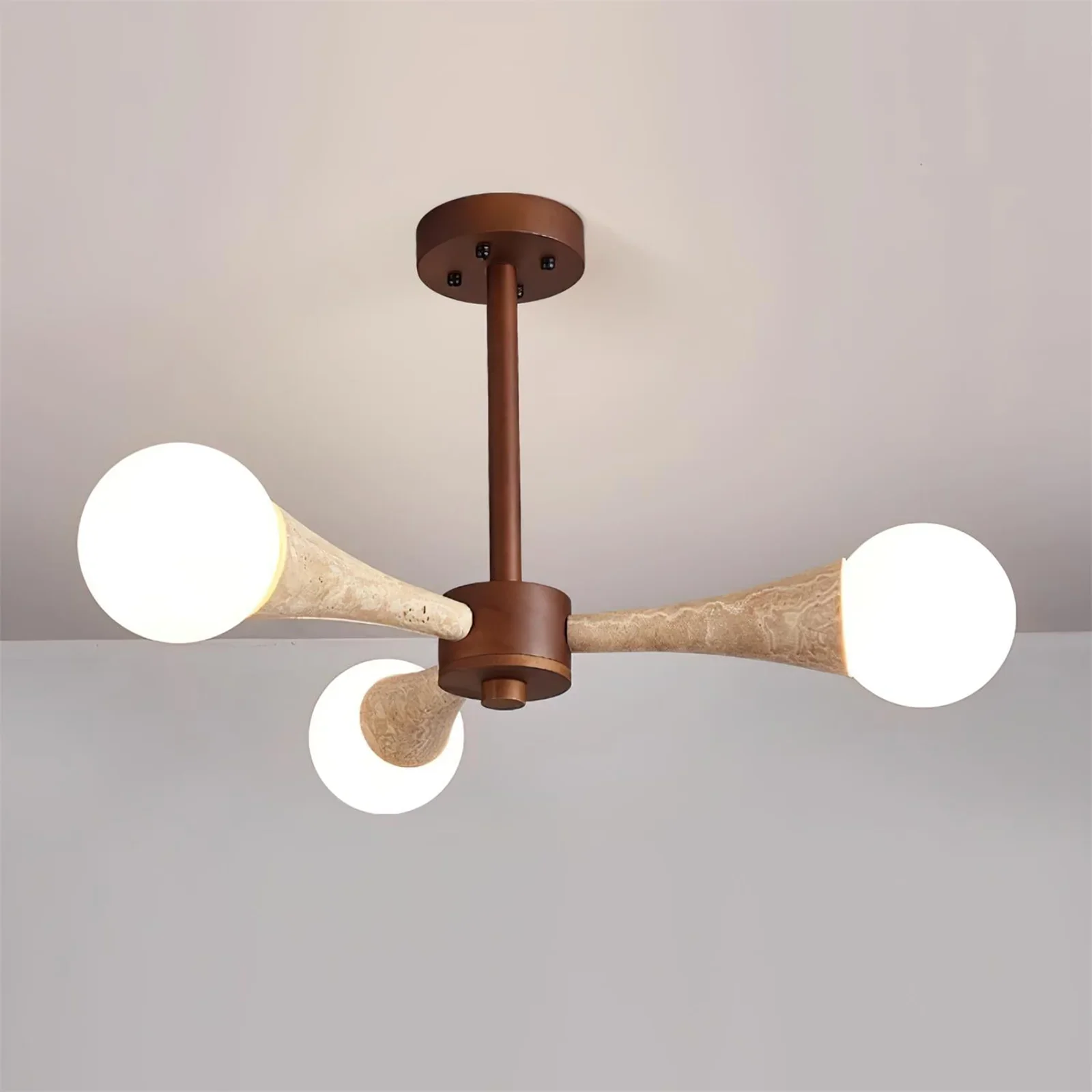 Travertine Hedra Chandelier