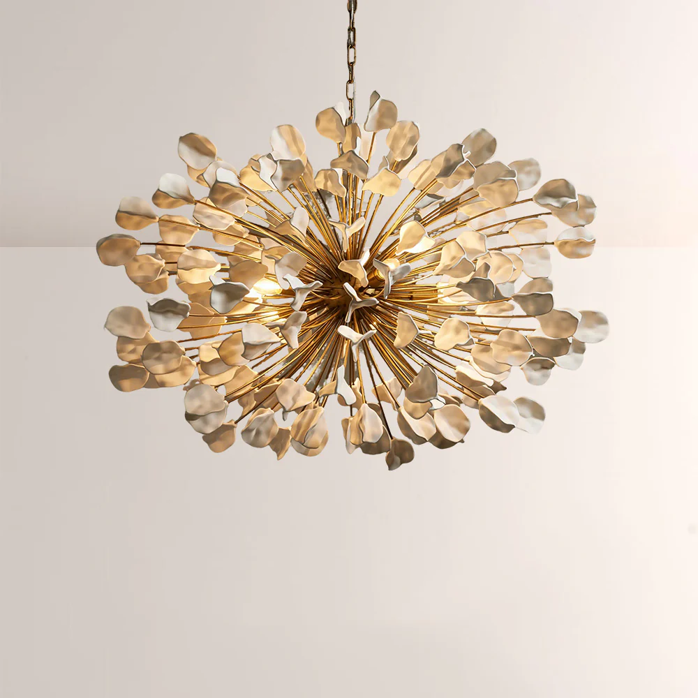 Lunaria Ceramic Leaves Chandelier 42