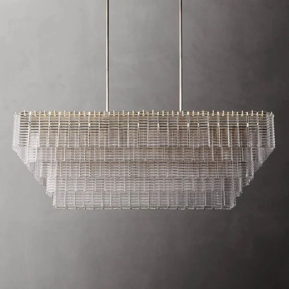 Shakiesha Clear Rectangle Chandelier 59
