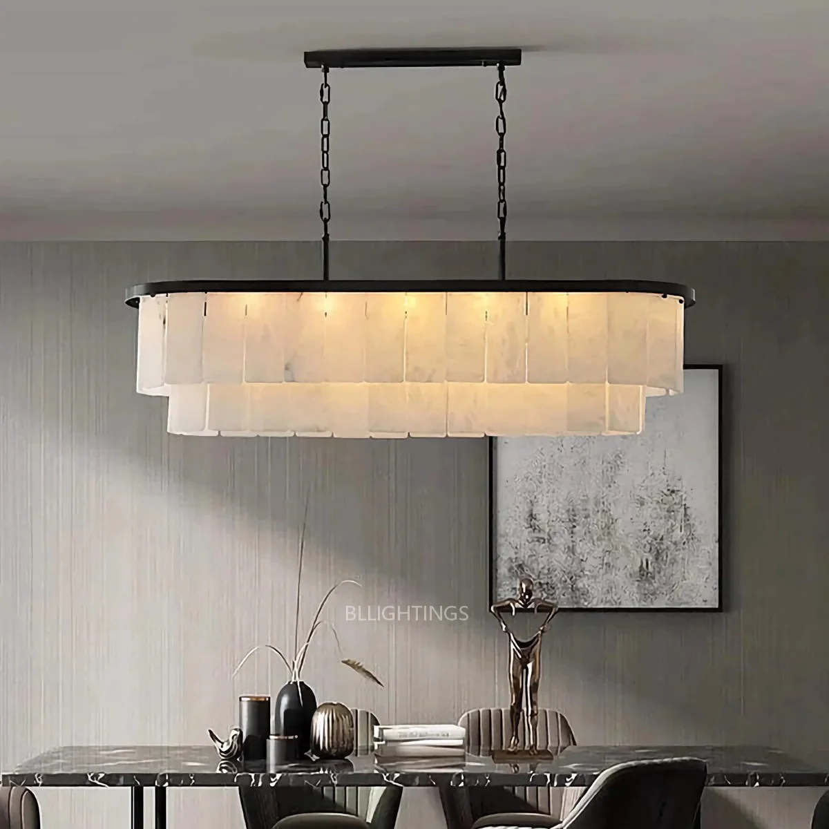 Alabaster Natural Chandelier