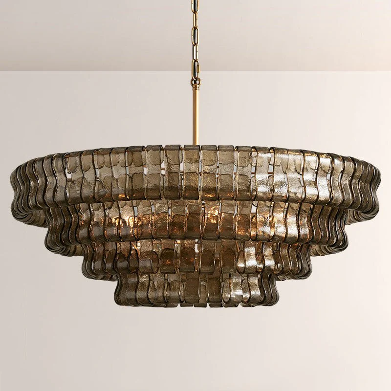 Elleson 4-Tier Glass Round Chandelier 36