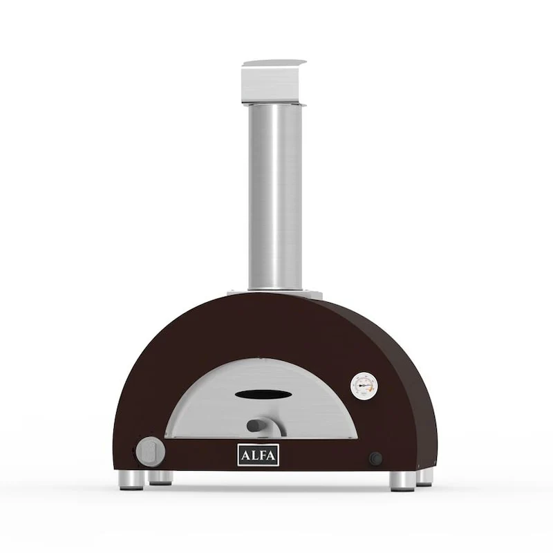 Alfa 1 Pizze 19-Inch Outdoor Countertop Propane Gas Pizza Oven - Copper