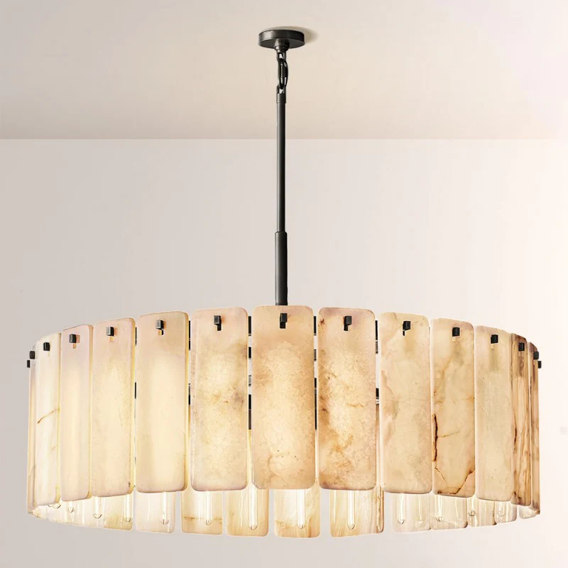 Calama Alabaster Round Chandelier 48