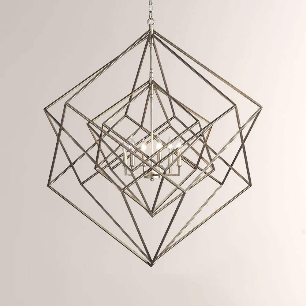 Geosu Metal Six-Light Chandelier